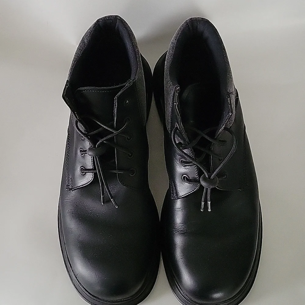 Sisley Men's Black Leather Boots sz EU45 US11 made in Italy and Croatia